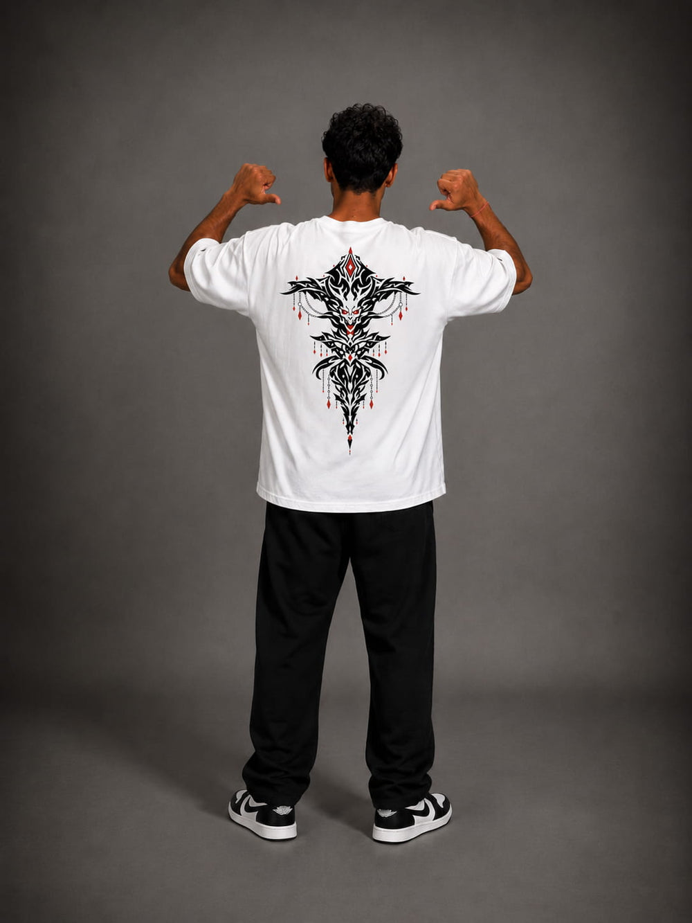 Gothic Spine Oversized Tee