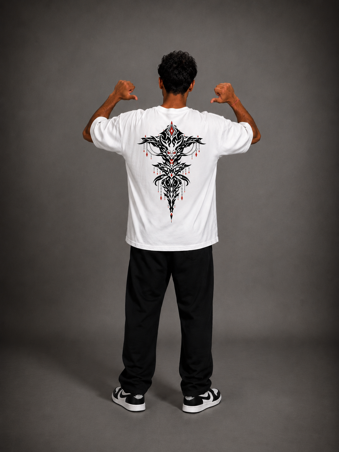 Gothic Spine Oversized Tee