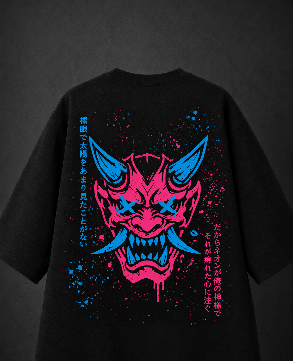 Oni Oversized Tee (Black)